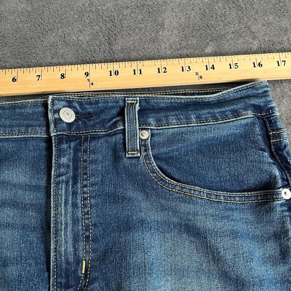 Levi's 725 Waterless High Rise Bootcut Blue Flared Denim Jeans Women's Size 32 - Picture 9 of 13
